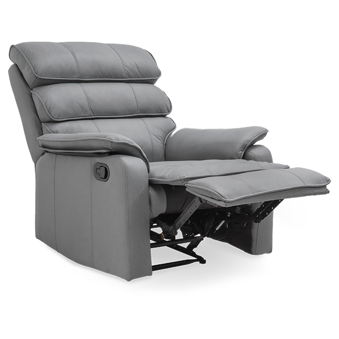 Sillon Reclinable Pu Gris Claro Peik | Reclinables | salas